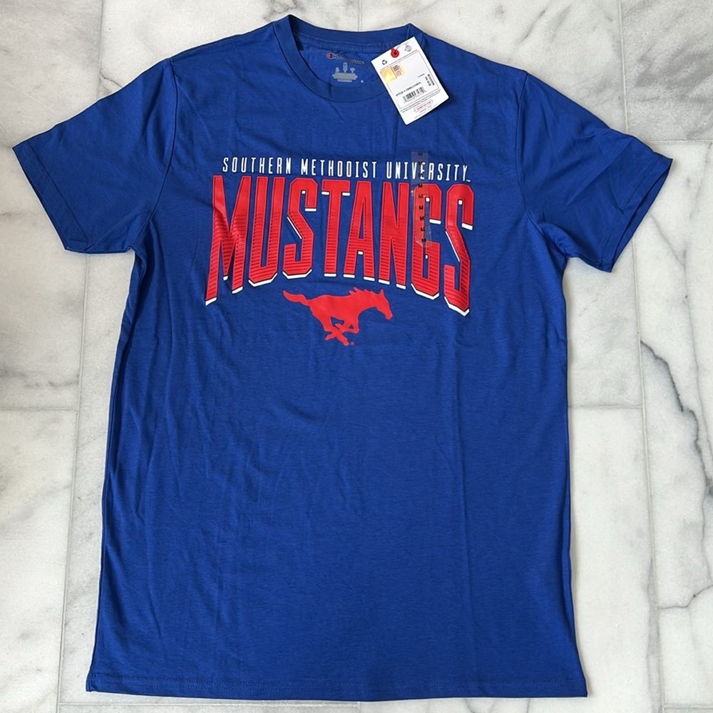 Bundle of 4 SMU Southern Methodist Mustangs Champion Wrangler T-Shirts - Size M - Picture 4 of 14